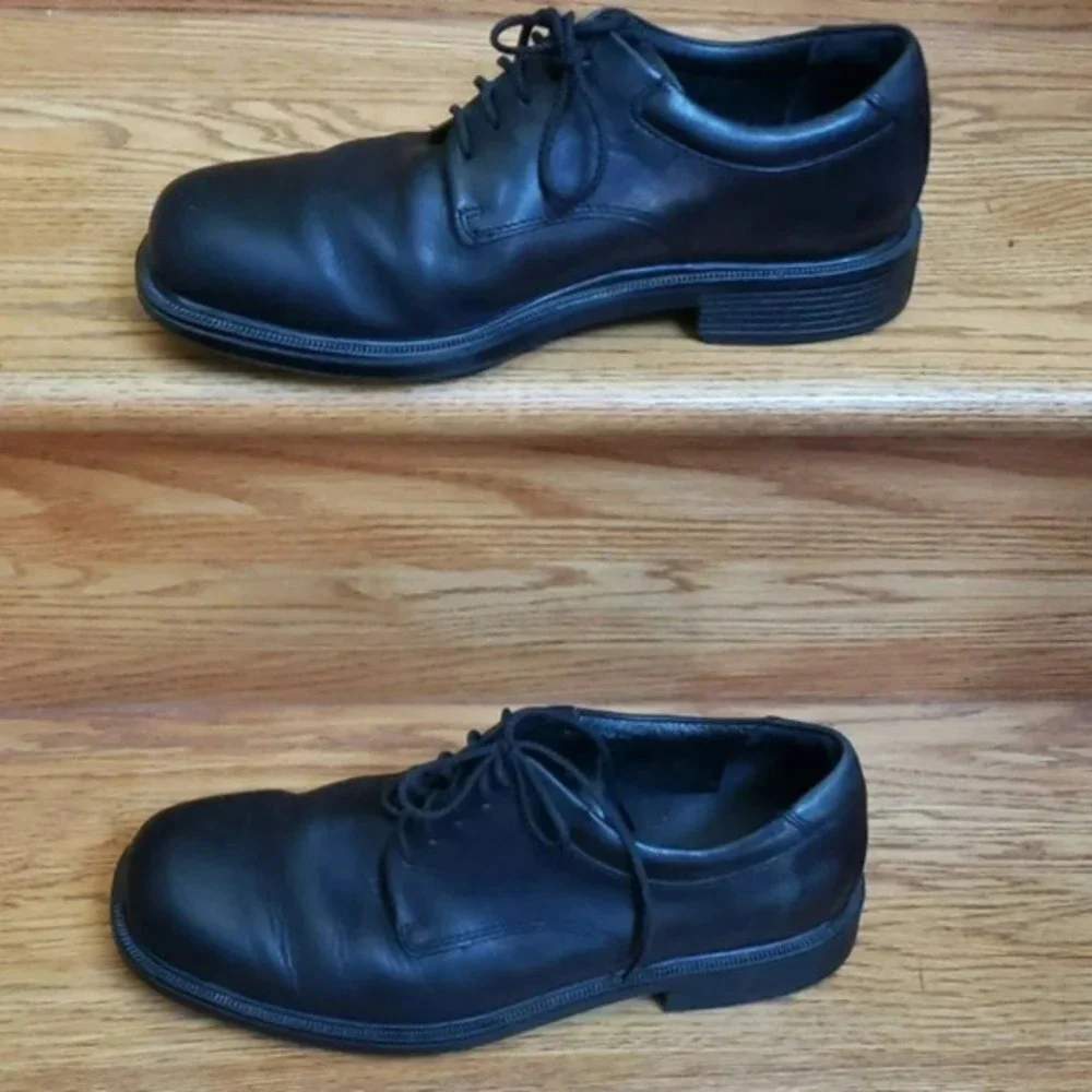 Rockport Oxford 9.5‎ Black Leather Lace Up Business Formal APM20311